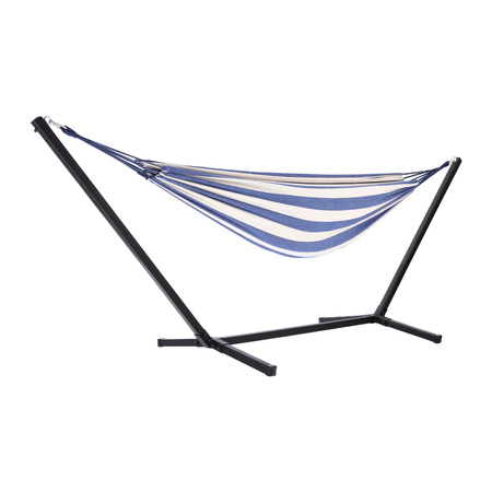 2-person blue hammock with a frame (load capacity 200kg)