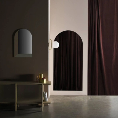 Mirror semi-oval C-edge 120 x 40cm